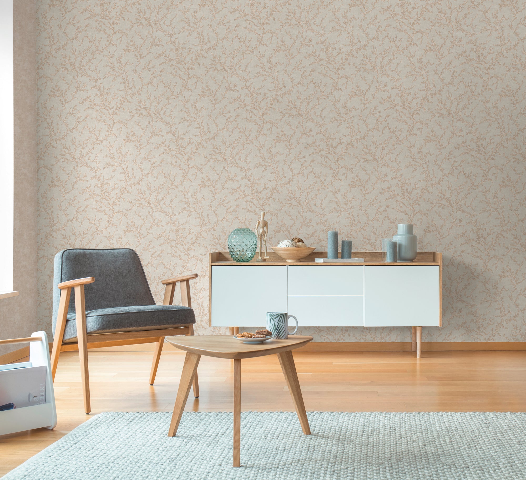 Premium Non-Woven Wallpaper Cream Natural