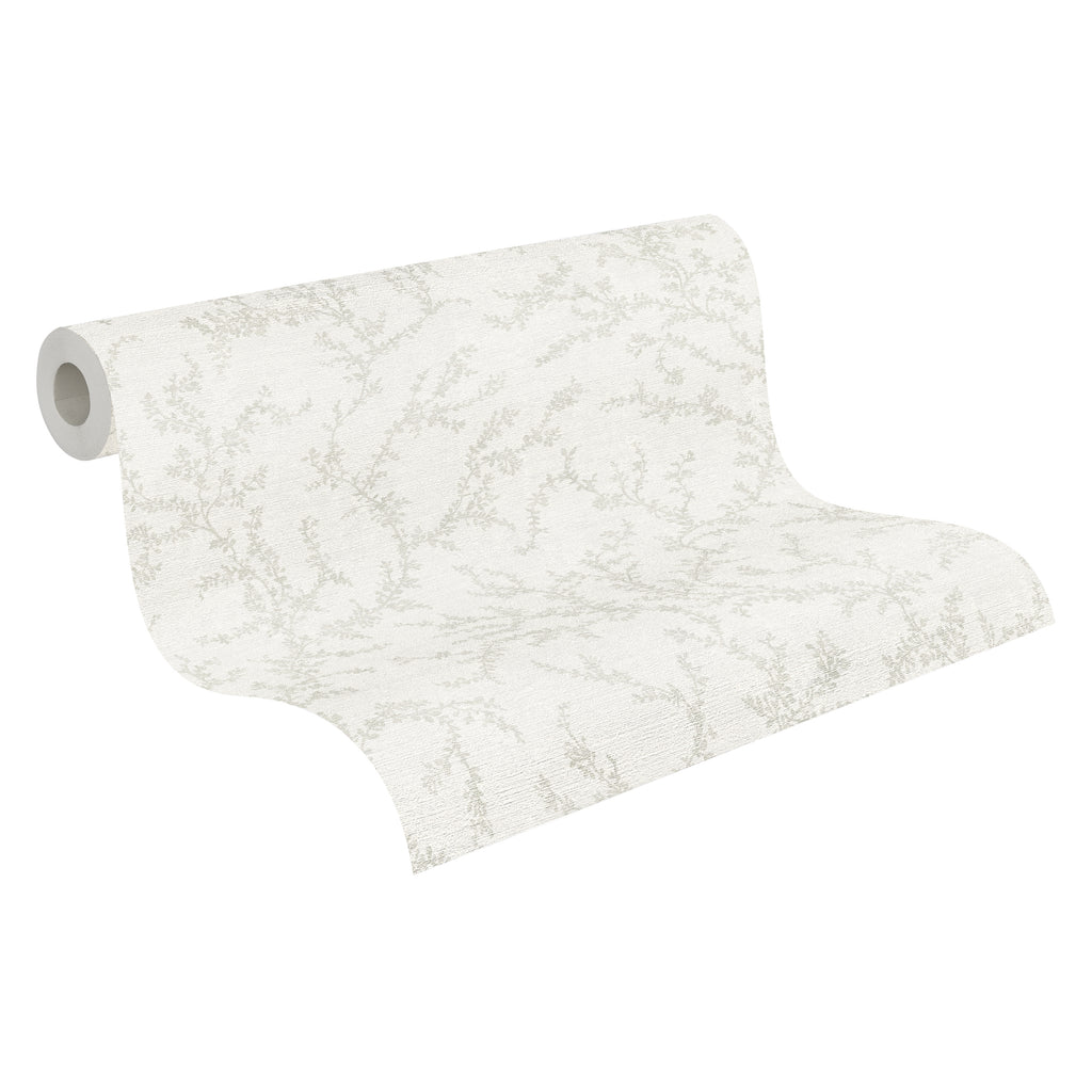 Hochwertige Vliestapete Creme Natur