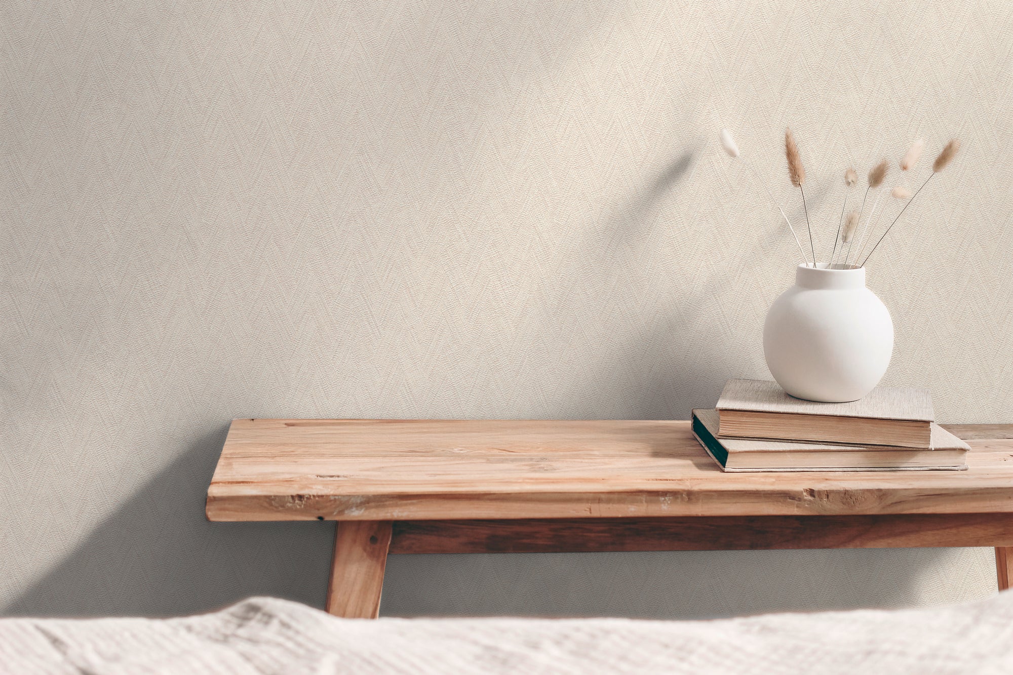 High-Quality Non-Woven Wallpaper White Texture