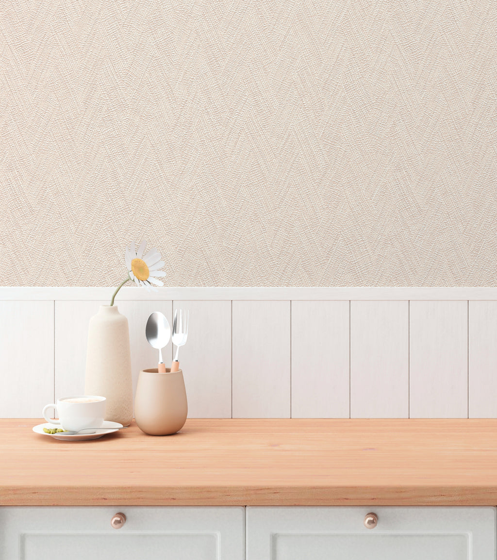 High-Quality Non-Woven Wallpaper White Texture