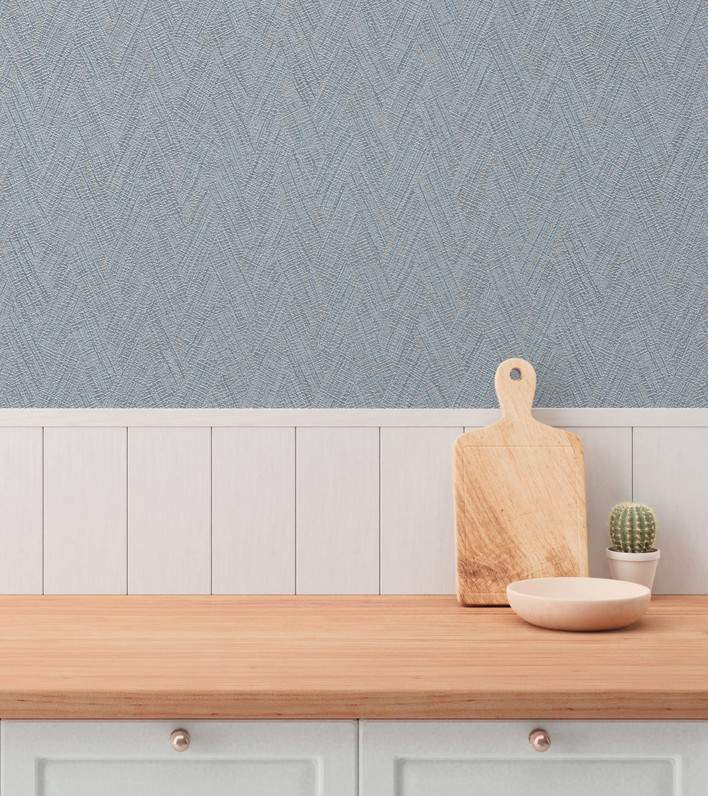 Premium Non-Woven Wallpaper Blue Texture