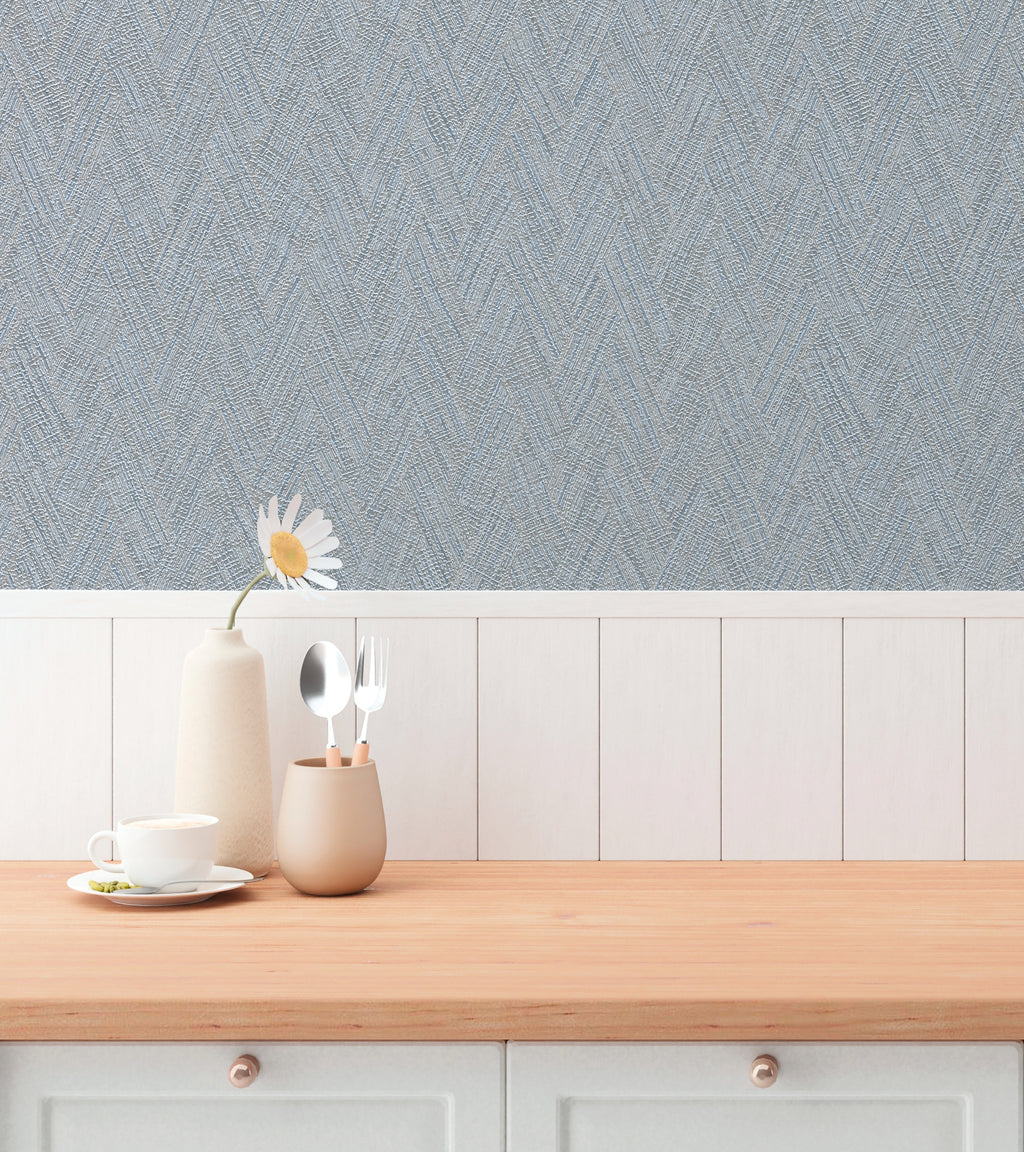 Premium Non-Woven Wallpaper Blue Texture
