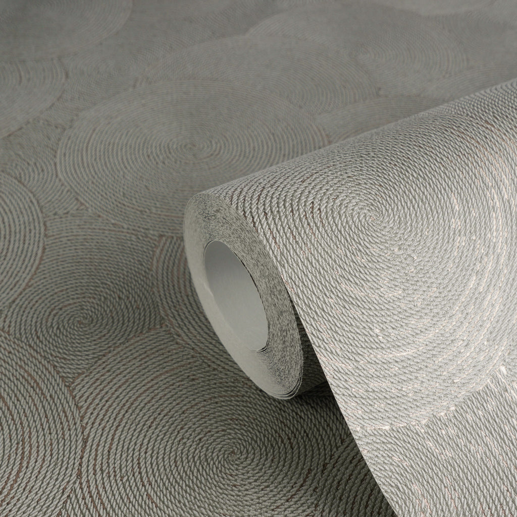 High-Quality Non-Woven Wallpaper Grey Nature