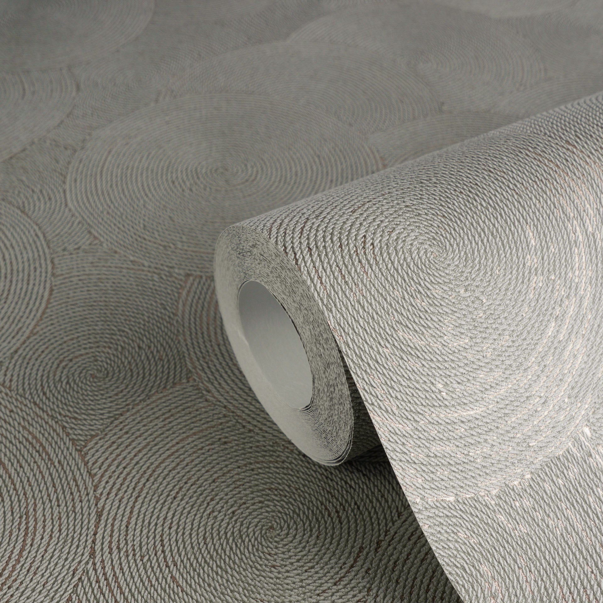 High-Quality Non-Woven Wallpaper Grey Nature