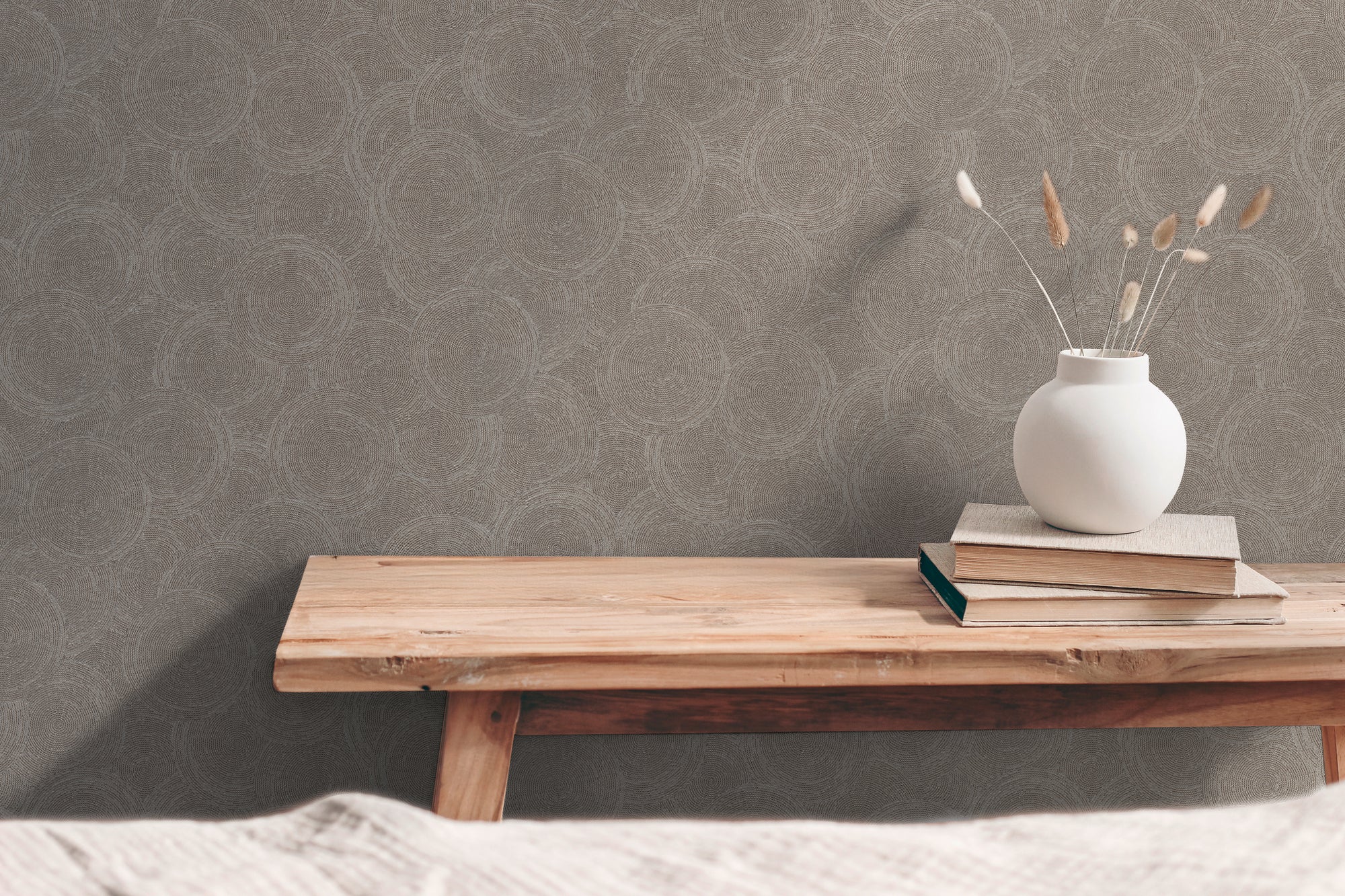 High-Quality Non-Woven Wallpaper Brown Natural