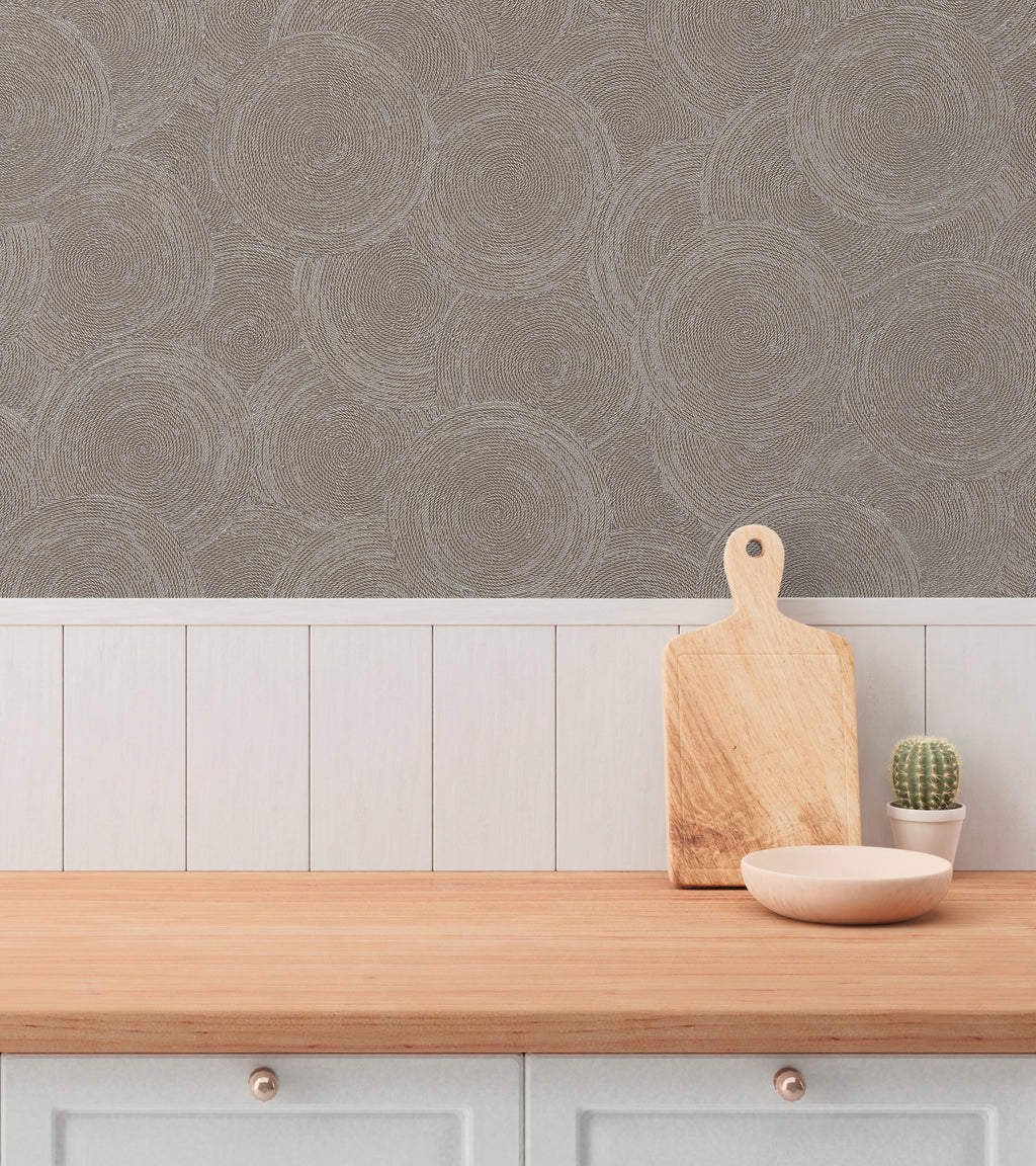 High-Quality Non-Woven Wallpaper Brown Natural
