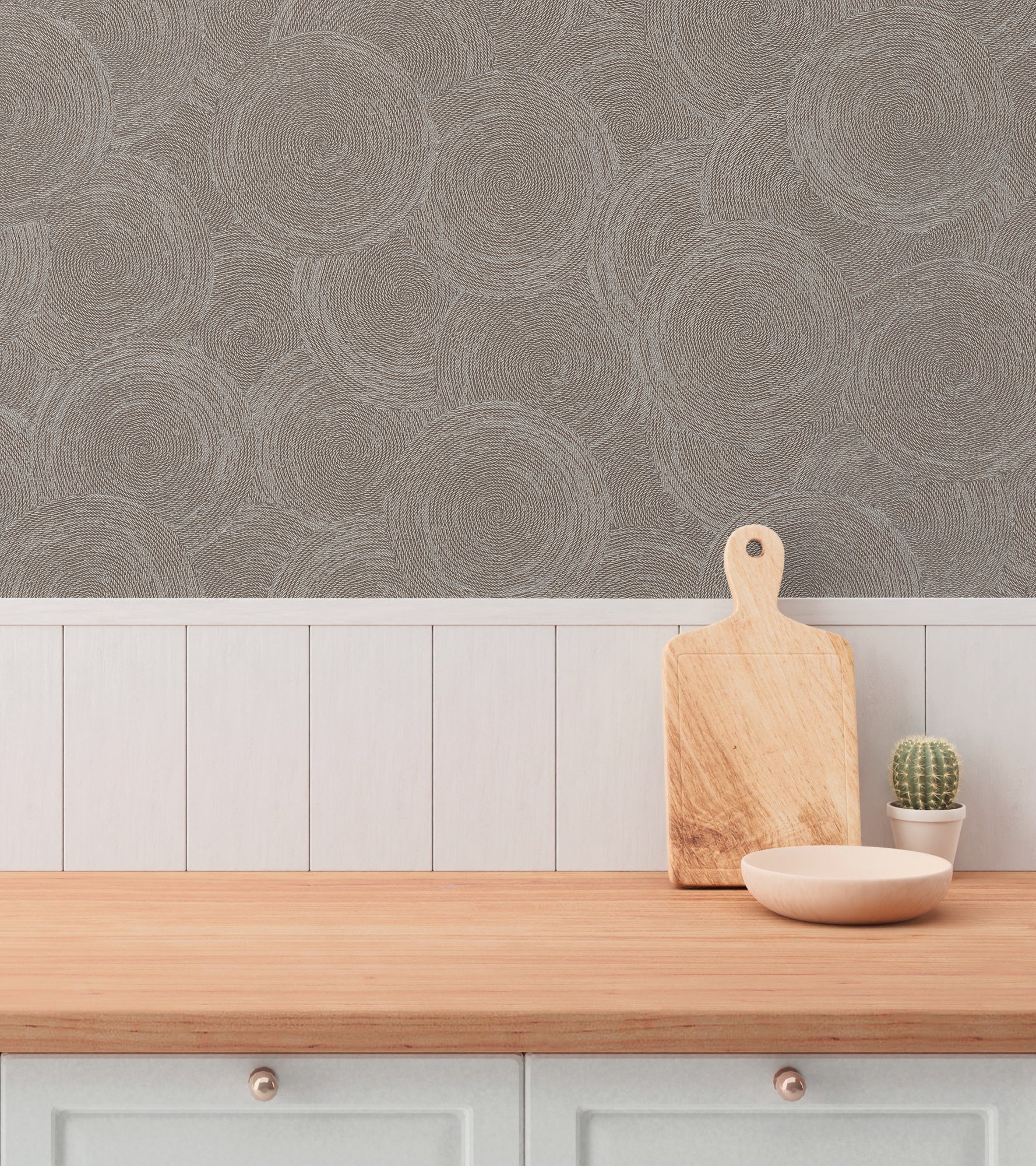 High-Quality Non-Woven Wallpaper Brown Natural
