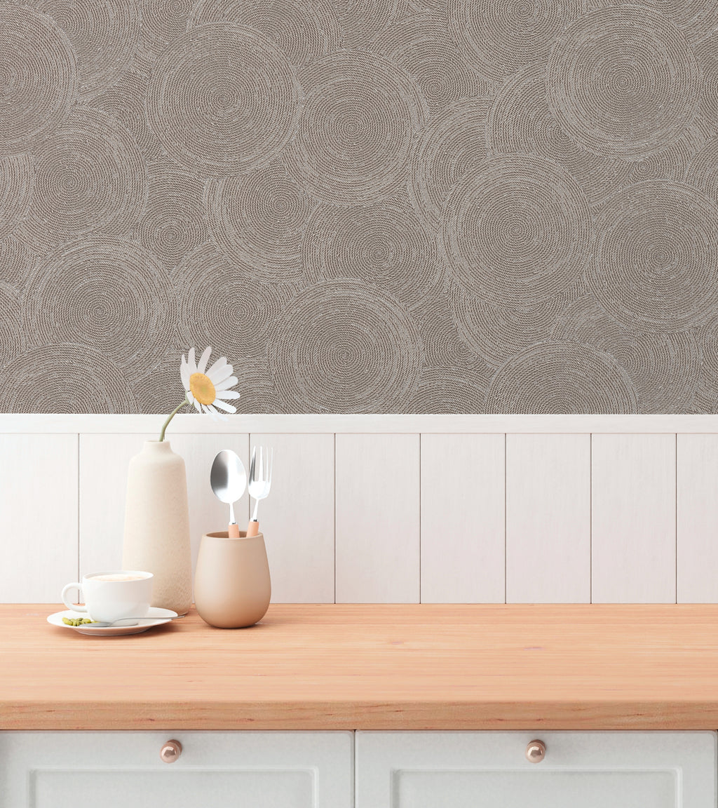 High-Quality Non-Woven Wallpaper Brown Natural
