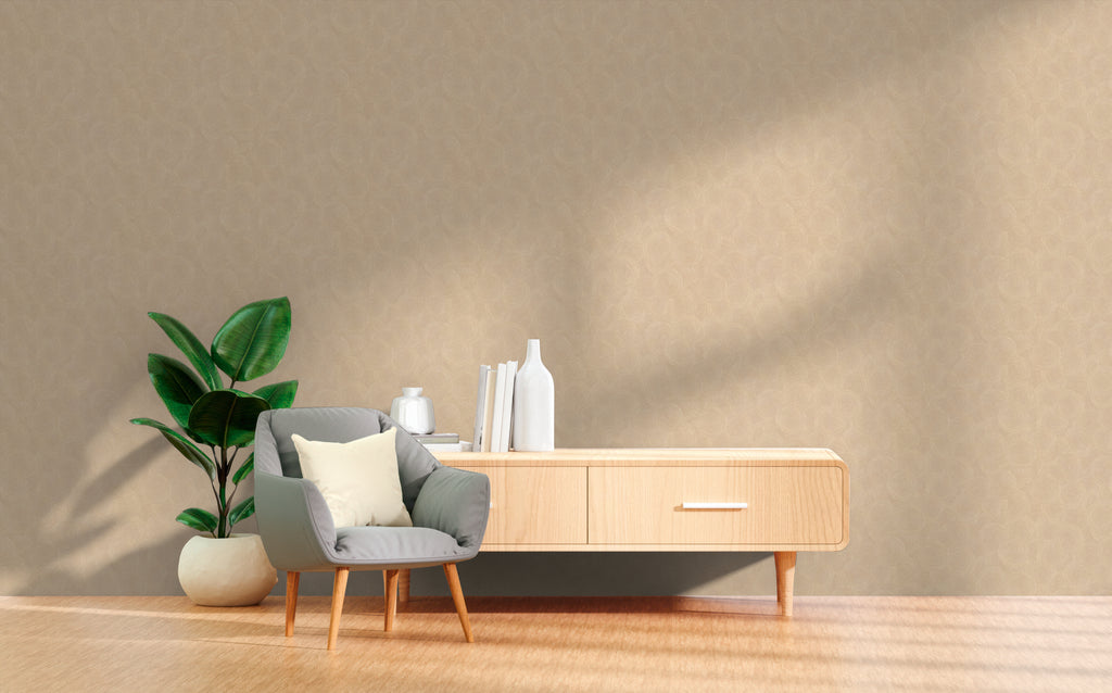 Hochwertige Vliestapete Beige Natur