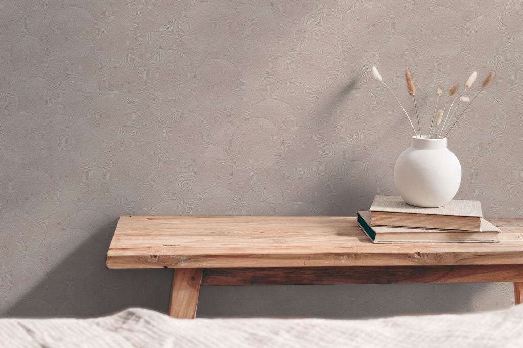 Hochwertige Vliestapete Beige Natur