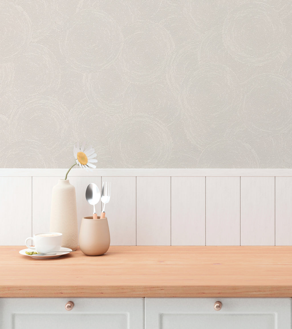 High-Quality Non-Woven Wallpaper Cream Natural