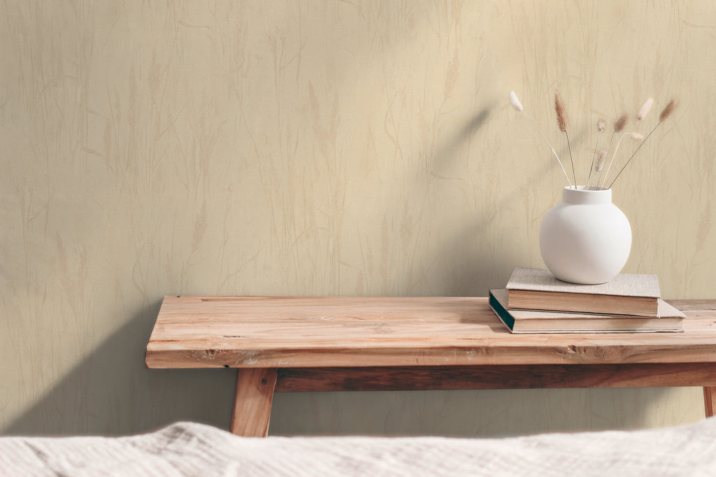High-Quality Non-Woven Wallpaper Beige Nature