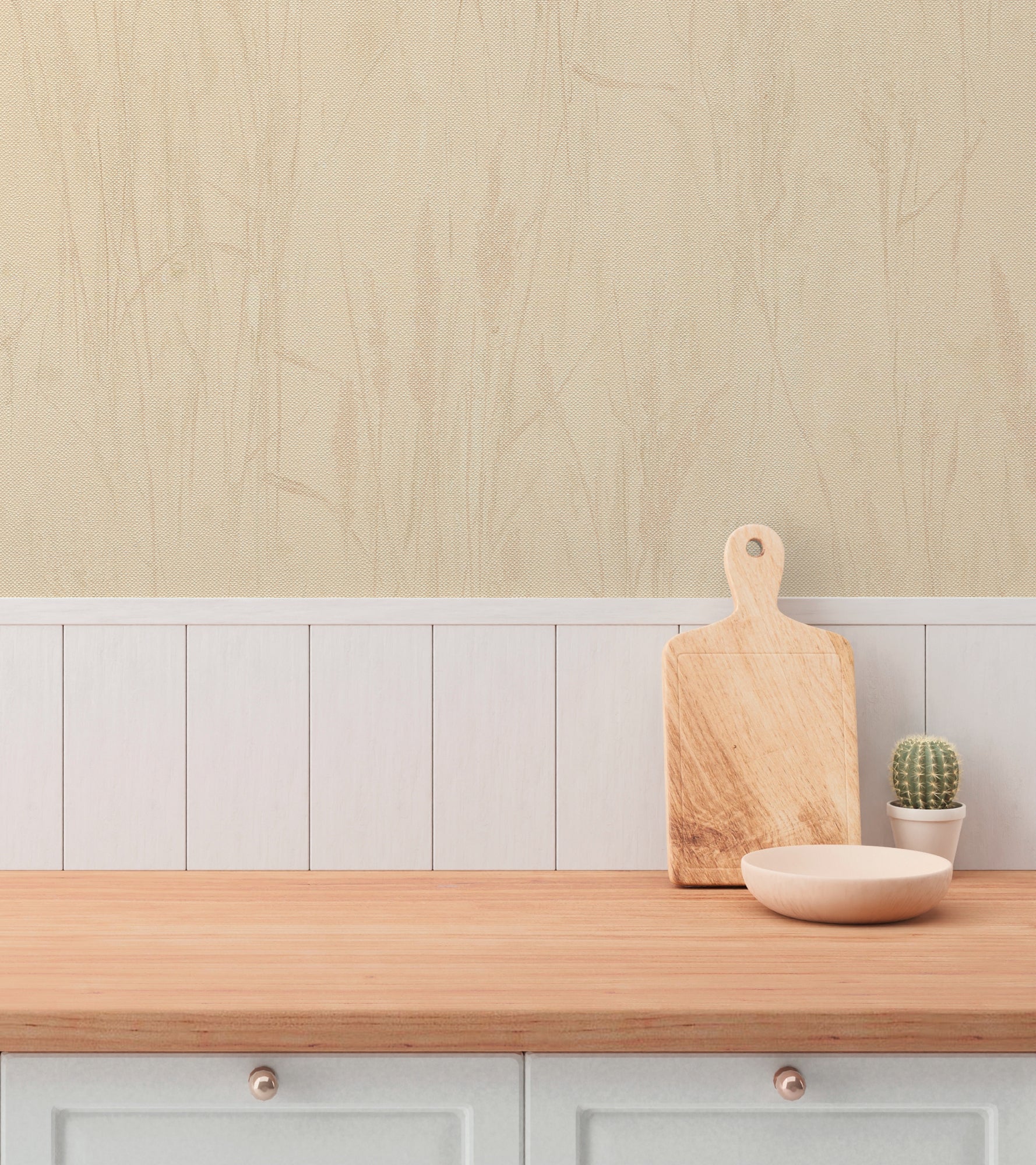 High-Quality Non-Woven Wallpaper Beige Nature