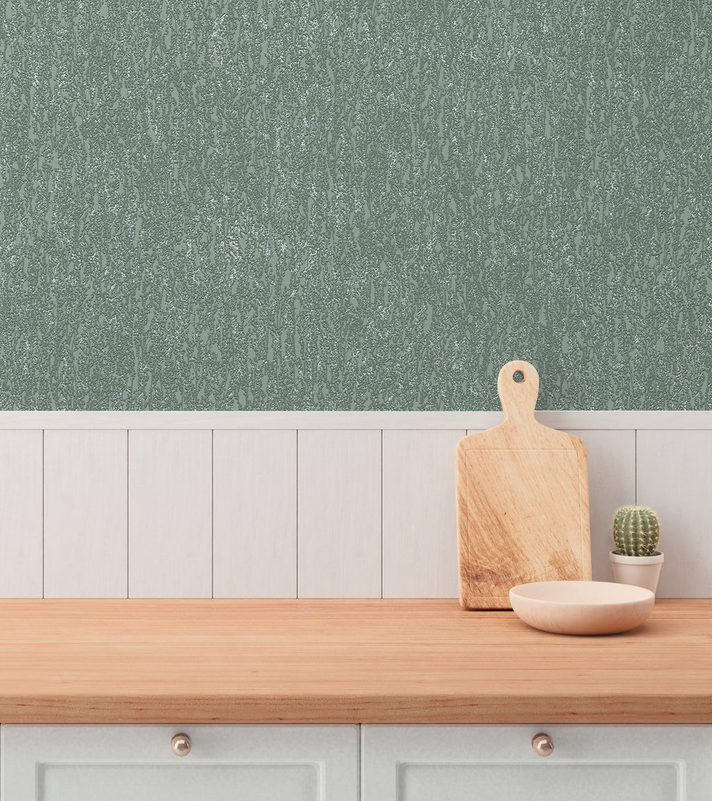High-quality wallpaper from the Hygge III collection in green 
