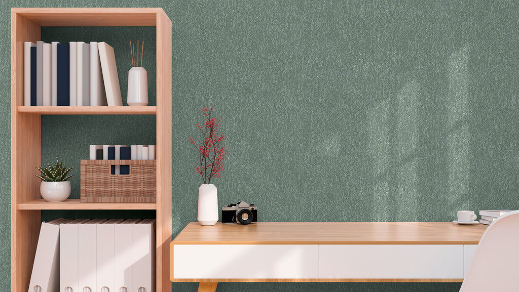 High-quality wallpaper from the Hygge III collection in green 