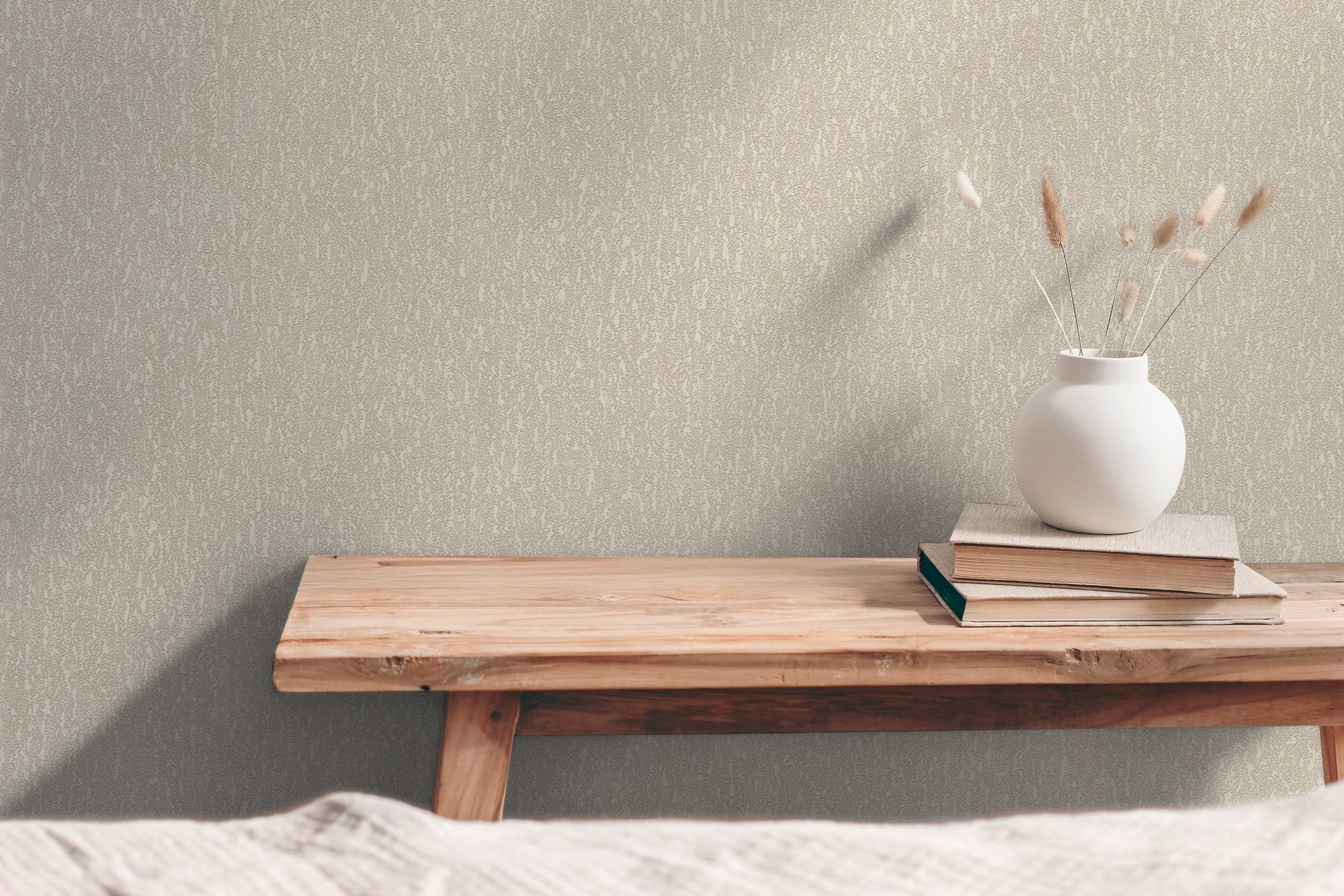 High-quality wallpaper from the Hygge III collection in beige 