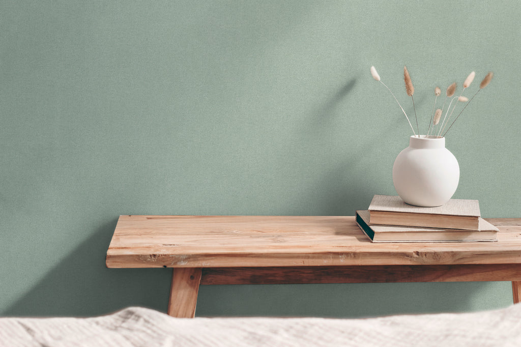 High-quality wallpaper from the Hygge III collection in green 