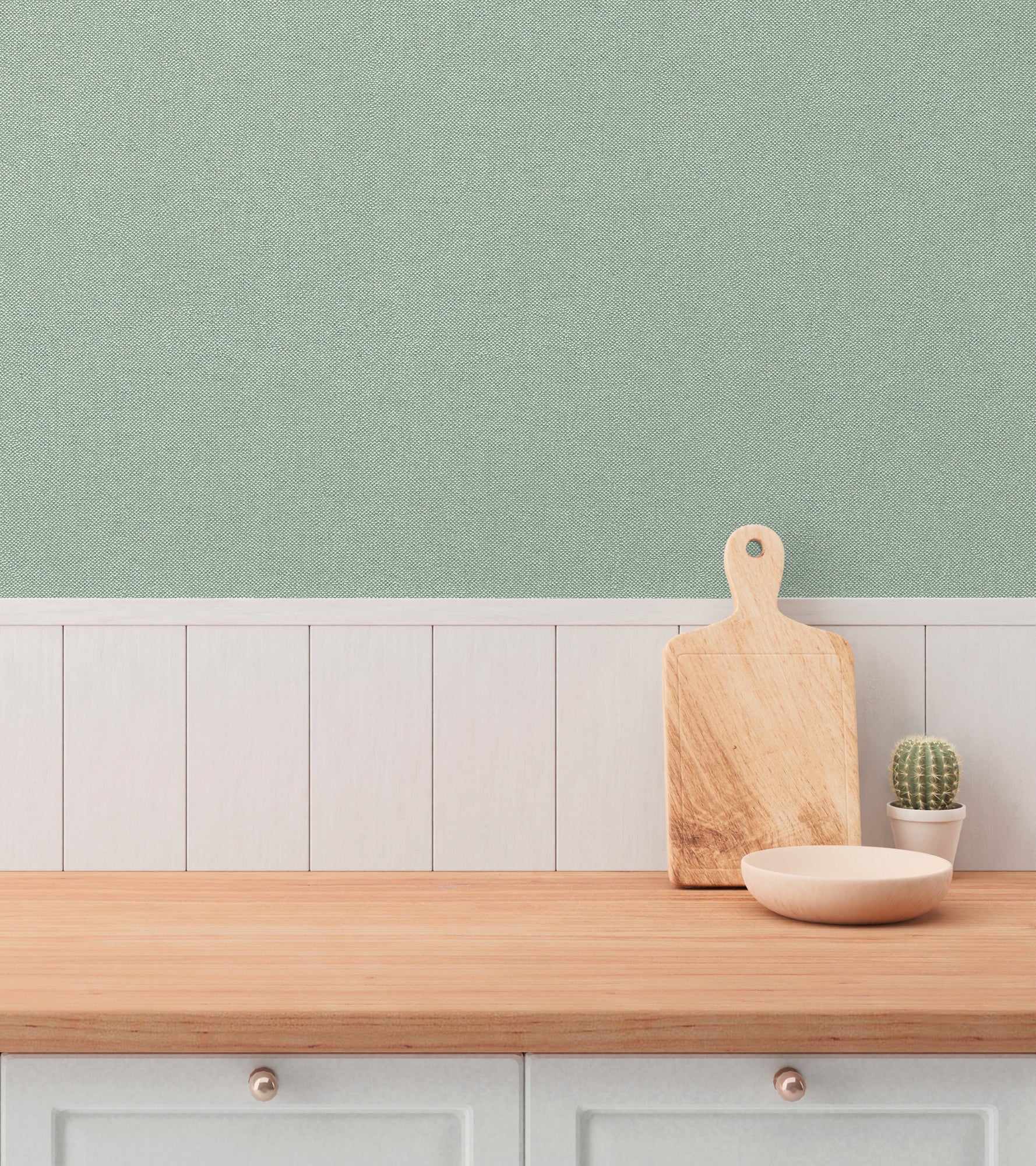 High-quality wallpaper from the Hygge III collection in green 