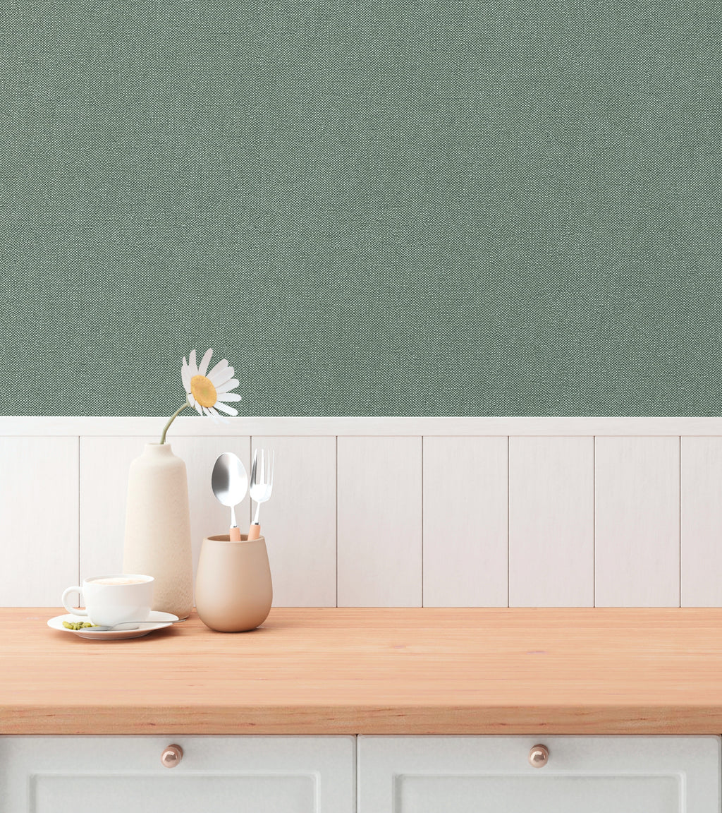 High-quality wallpaper from the Hygge III collection in green 