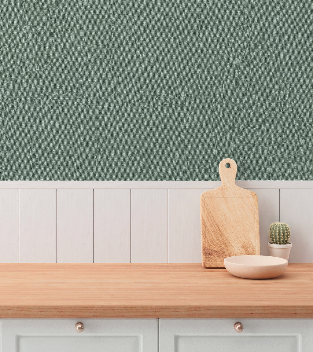 High-quality wallpaper from the Hygge III collection in green 