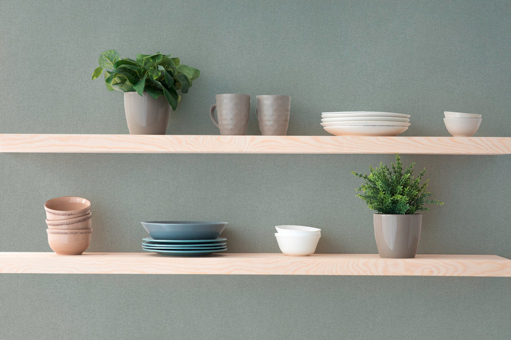 High-quality wallpaper from the Hygge III collection in green 