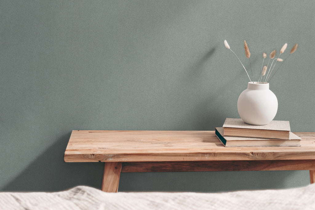 High-quality wallpaper from the Hygge III collection in green 