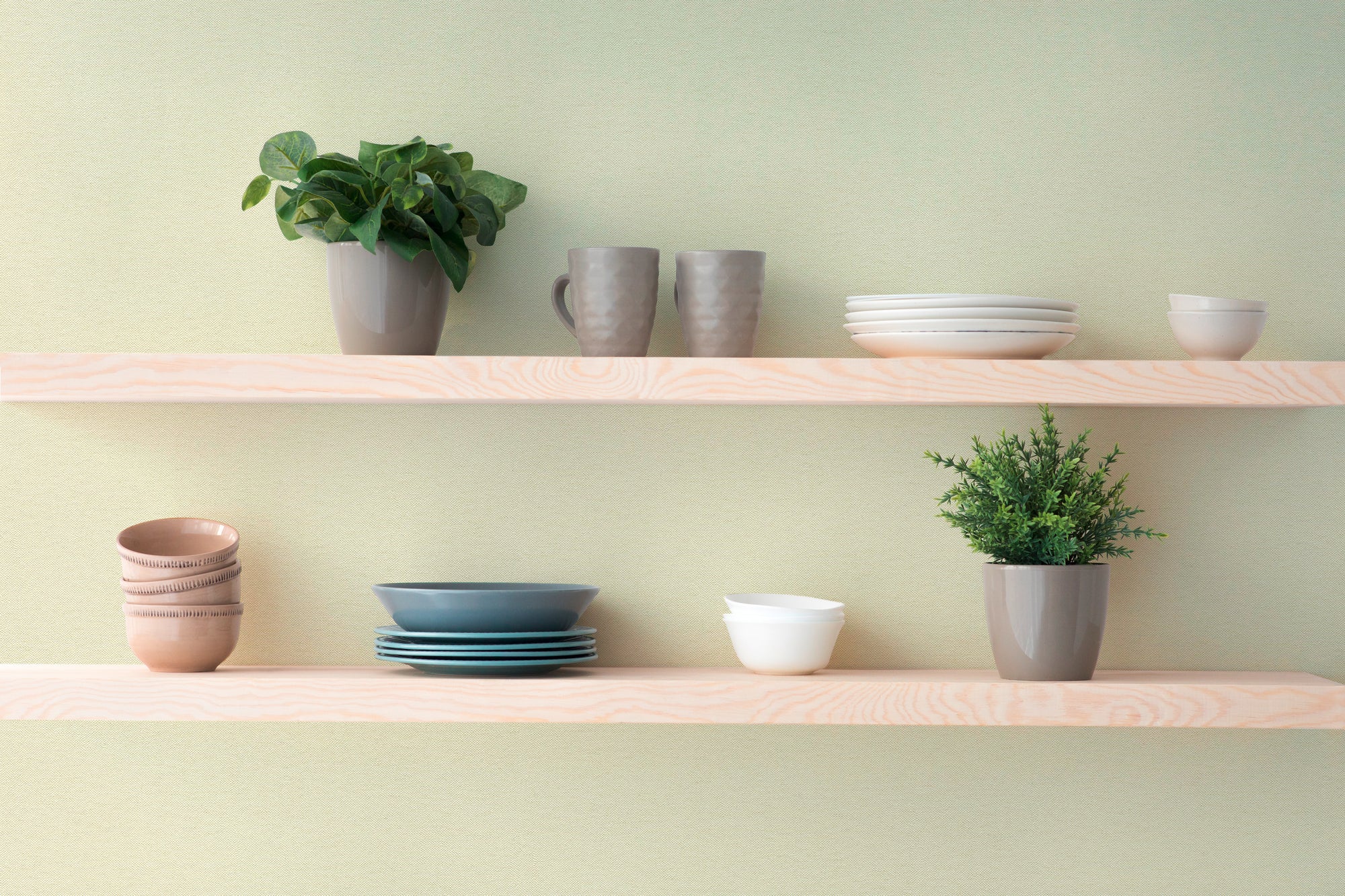 Hochwertige Tapete aus der Kollektion Hygge III in Grün