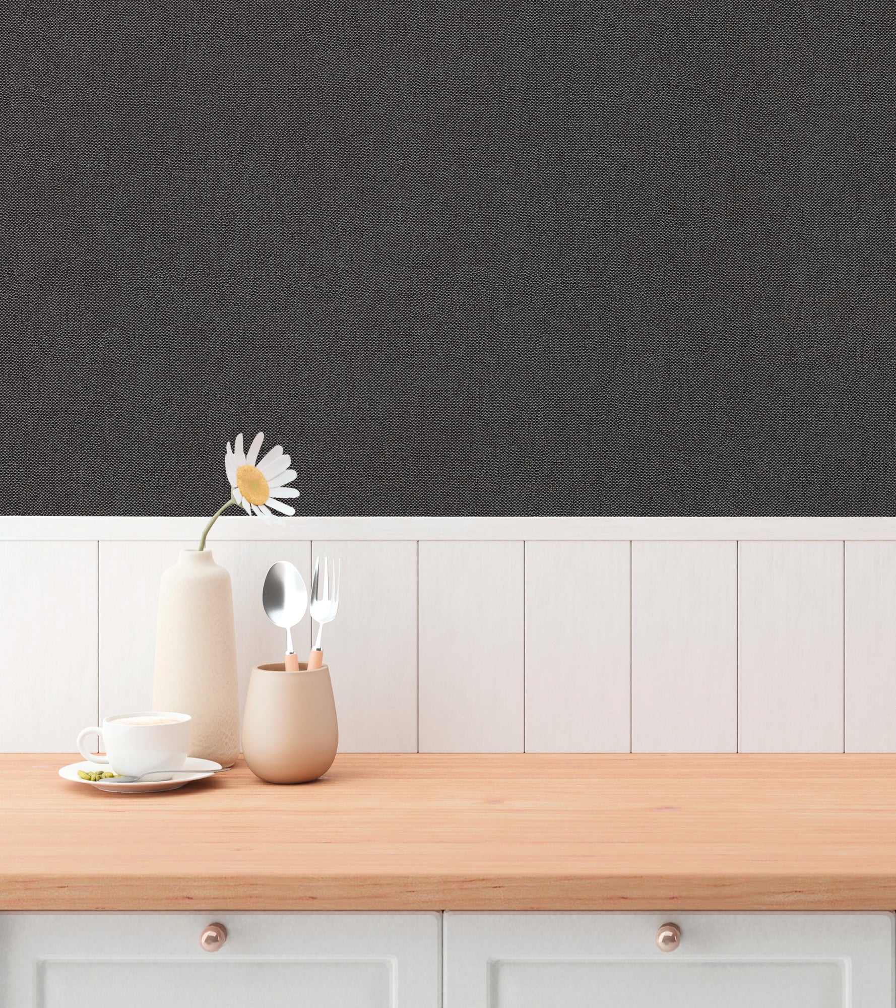 Hochwertige Tapete aus der Kollektion Hygge III in Grau