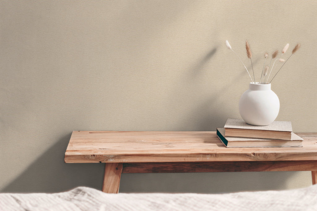 High-quality wallpaper from the Hygge III collection in beige 