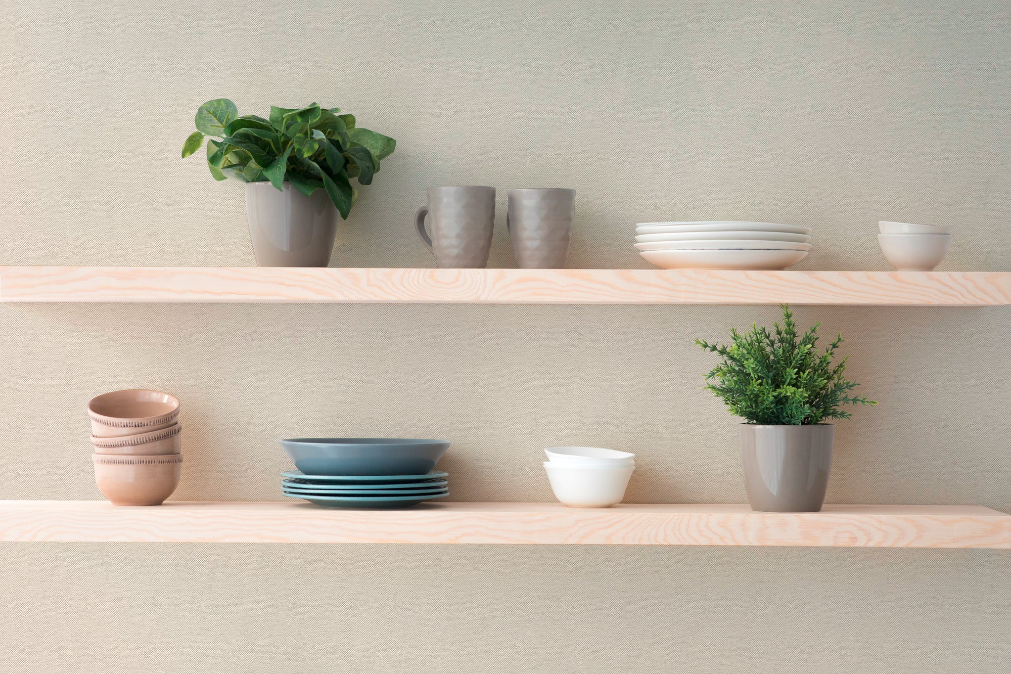 Hochwertige Tapete aus der Kollektion Hygge III in Beige