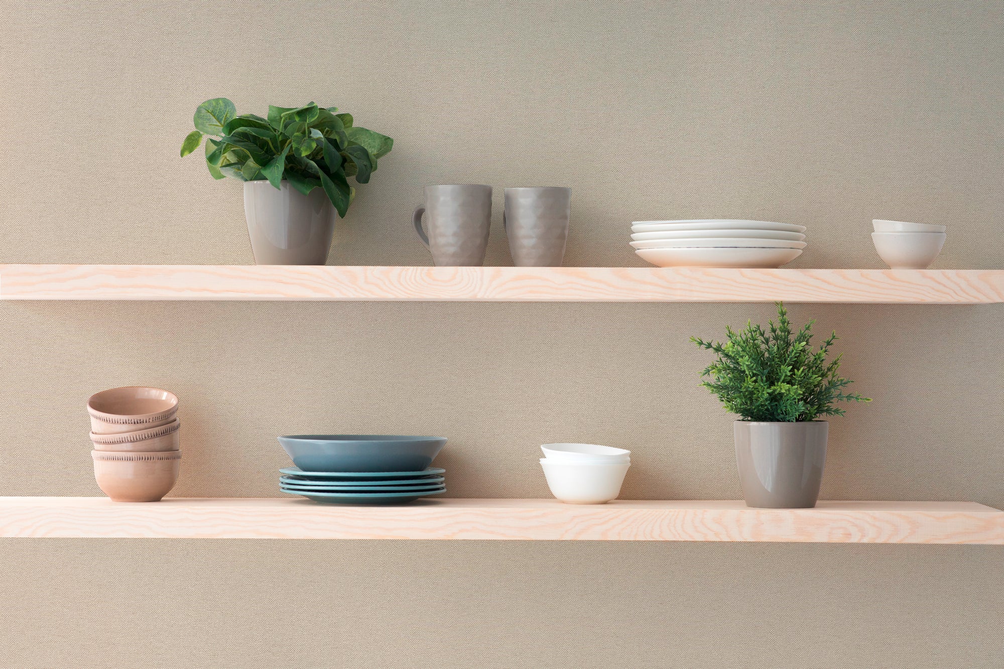 Hochwertige Tapete aus der Kollektion Hygge III in Braun