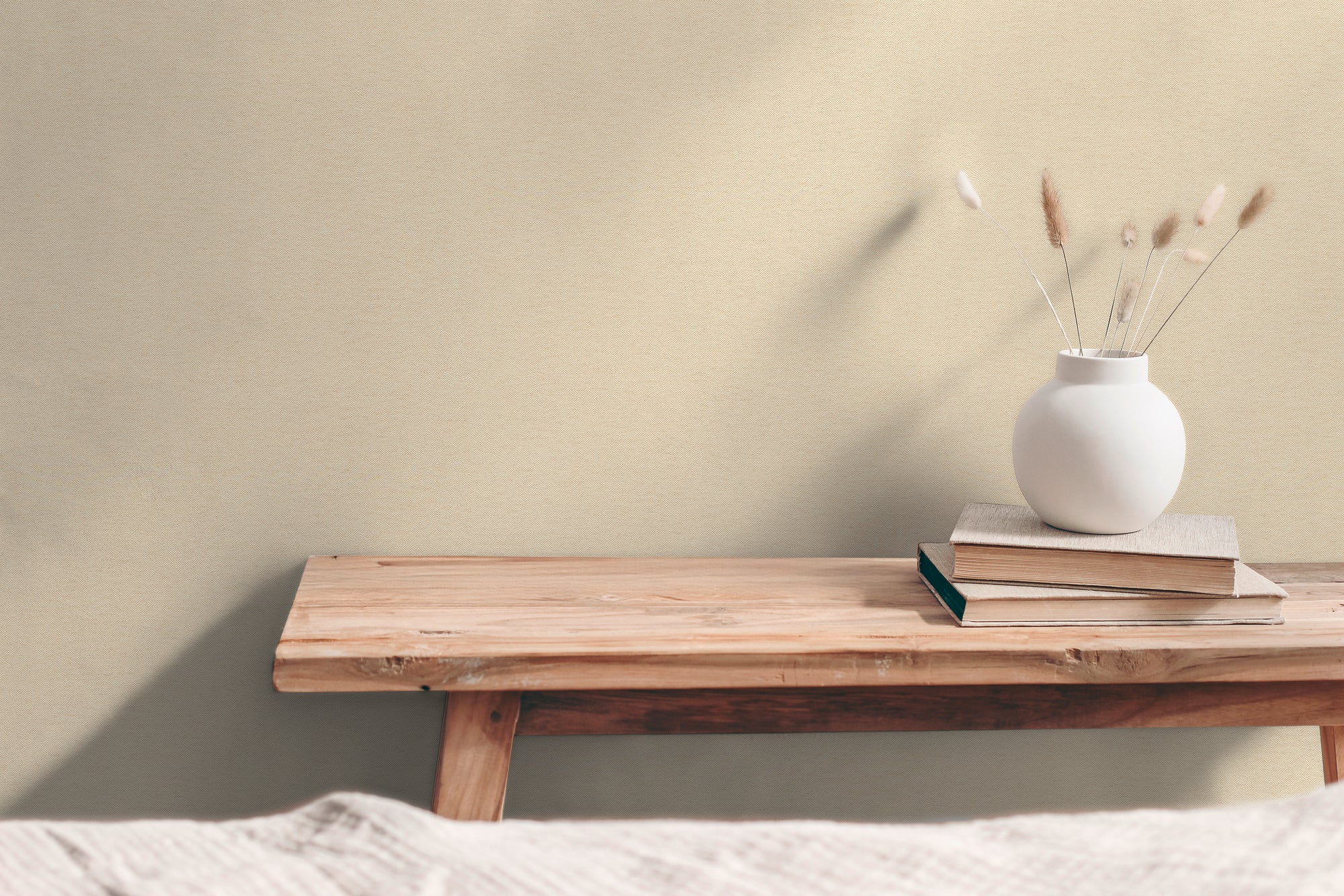 Hochwertige Tapete aus der Kollektion Hygge III in Creme