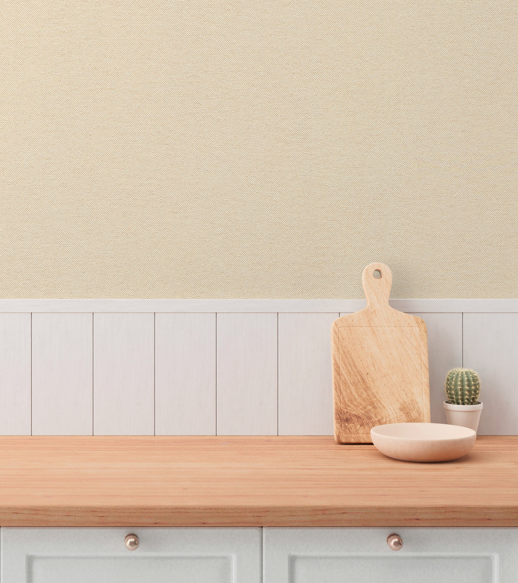 High-quality wallpaper from the Hygge III collection in cream 