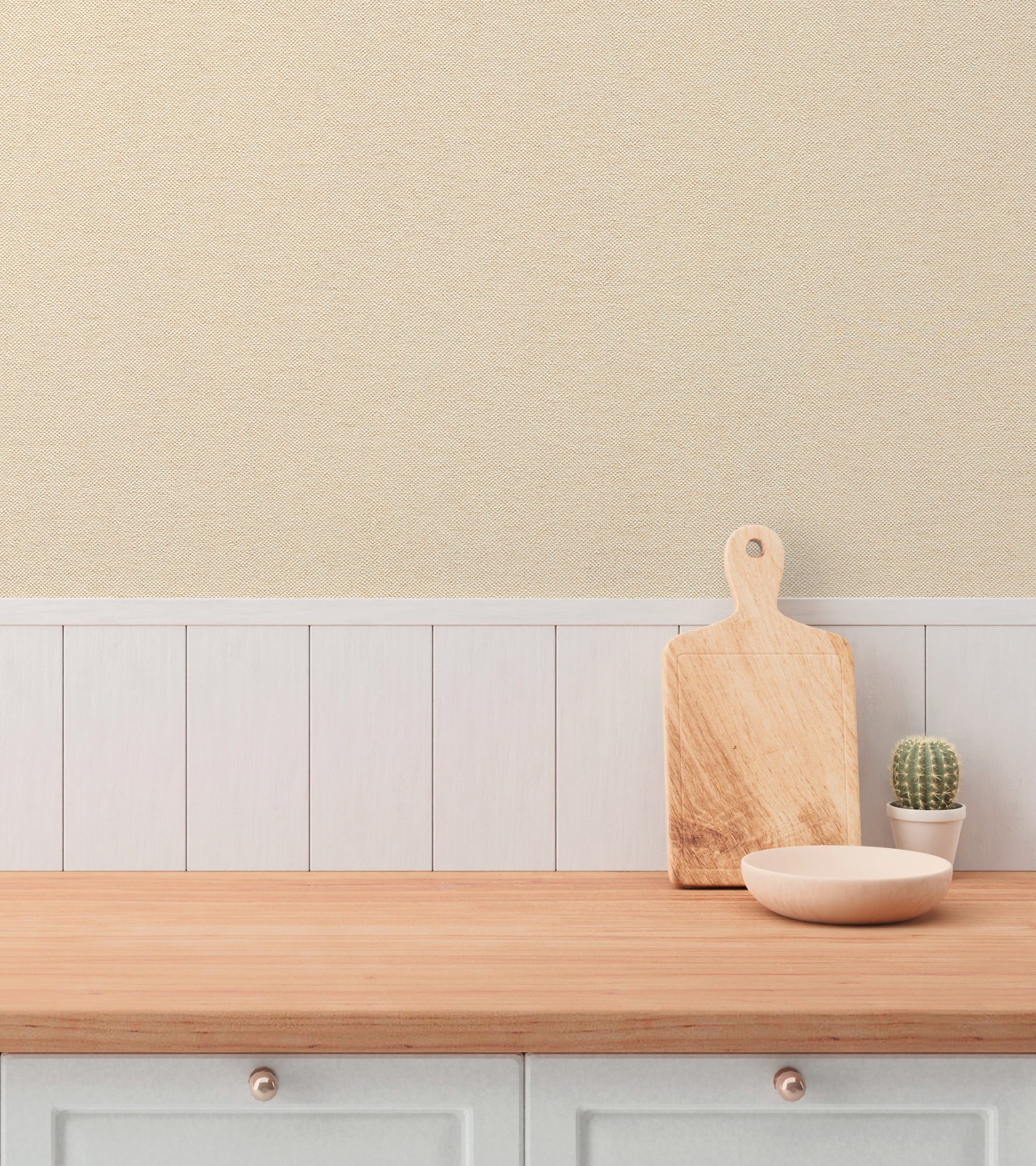 Hochwertige Tapete aus der Kollektion Hygge III in Creme