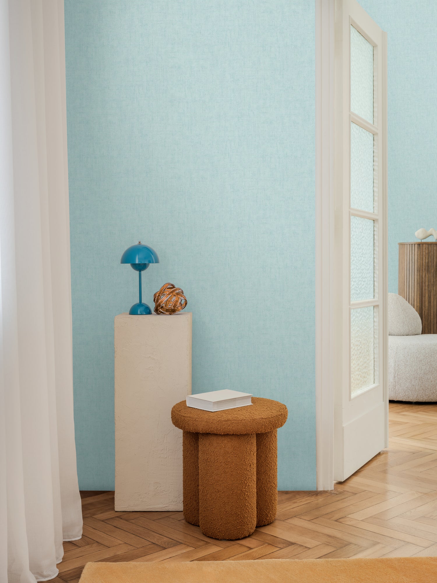 Hochwertige  Tapete aus der Kollektion CosmoLiving in Blau