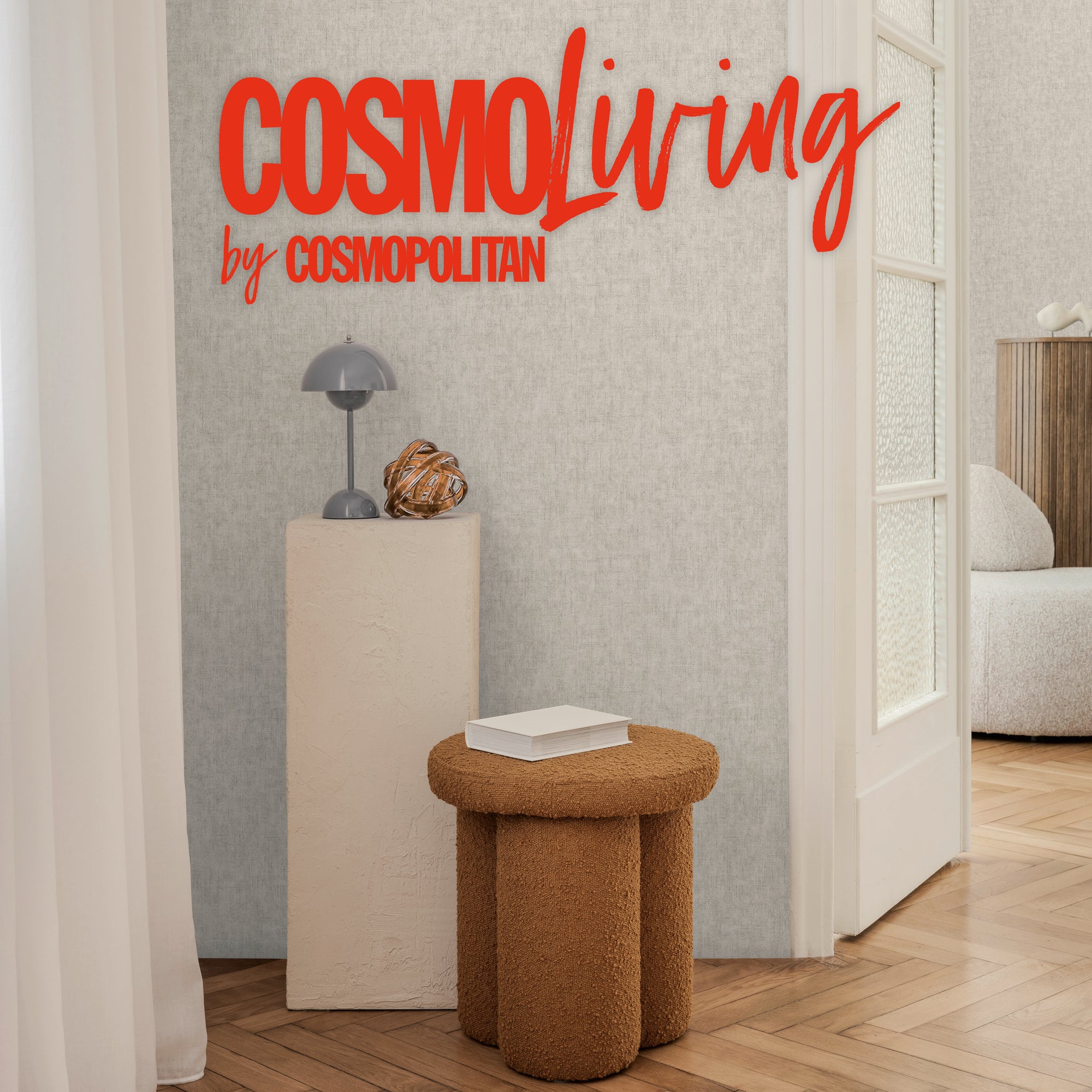 Hochwertige  Tapete aus der Kollektion CosmoLiving in Grau