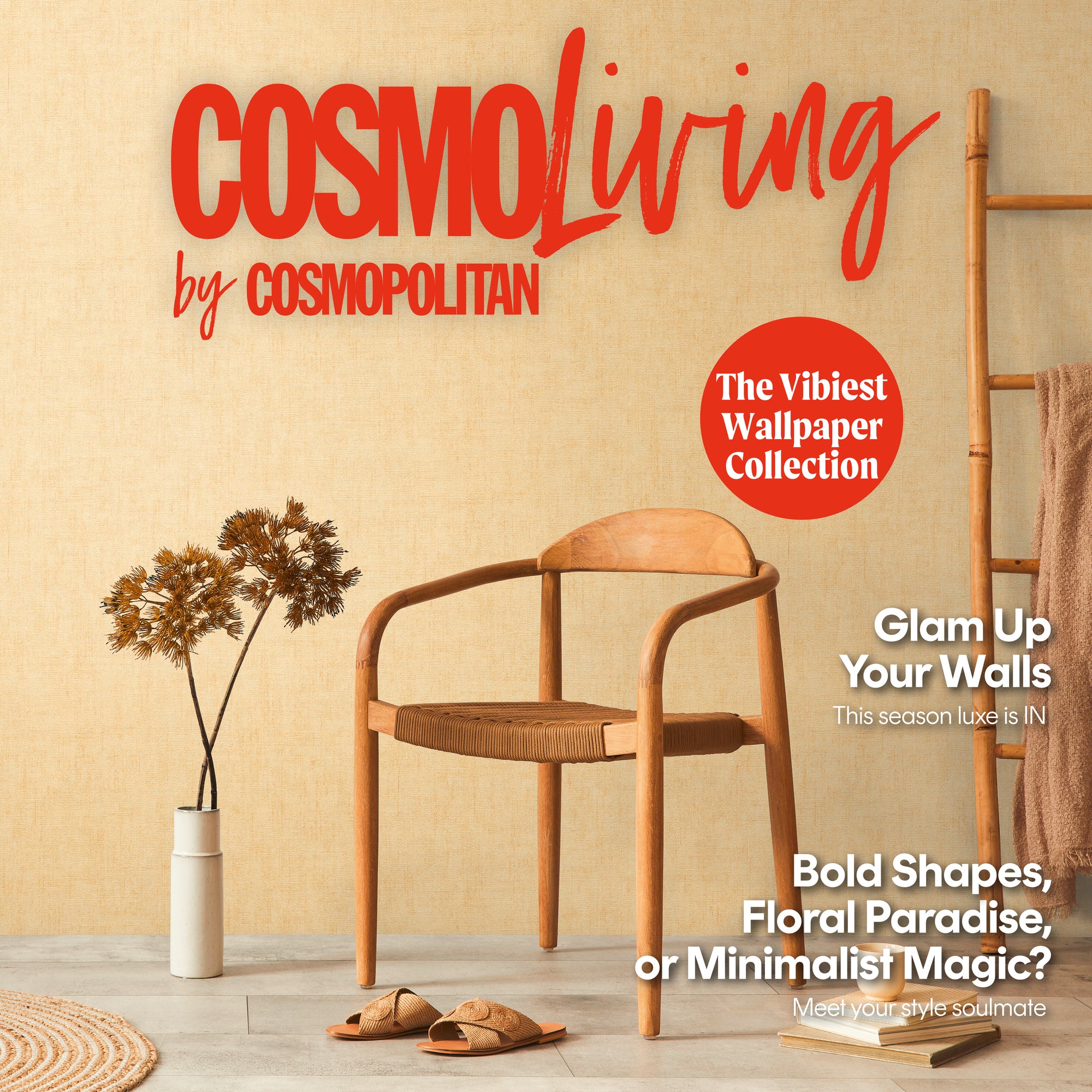 Hochwertige  Tapete aus der Kollektion CosmoLiving in Gelb