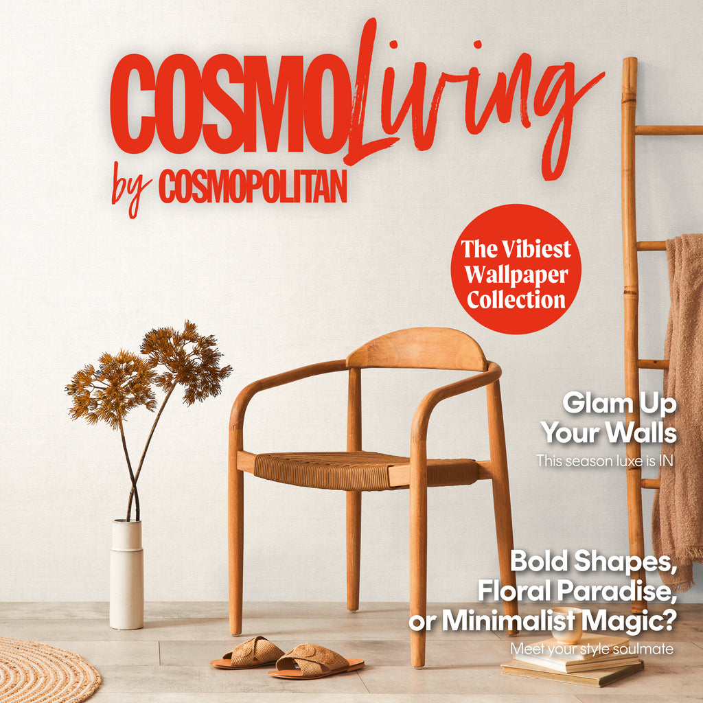 Hochwertige  Tapete aus der Kollektion CosmoLiving in Weiß