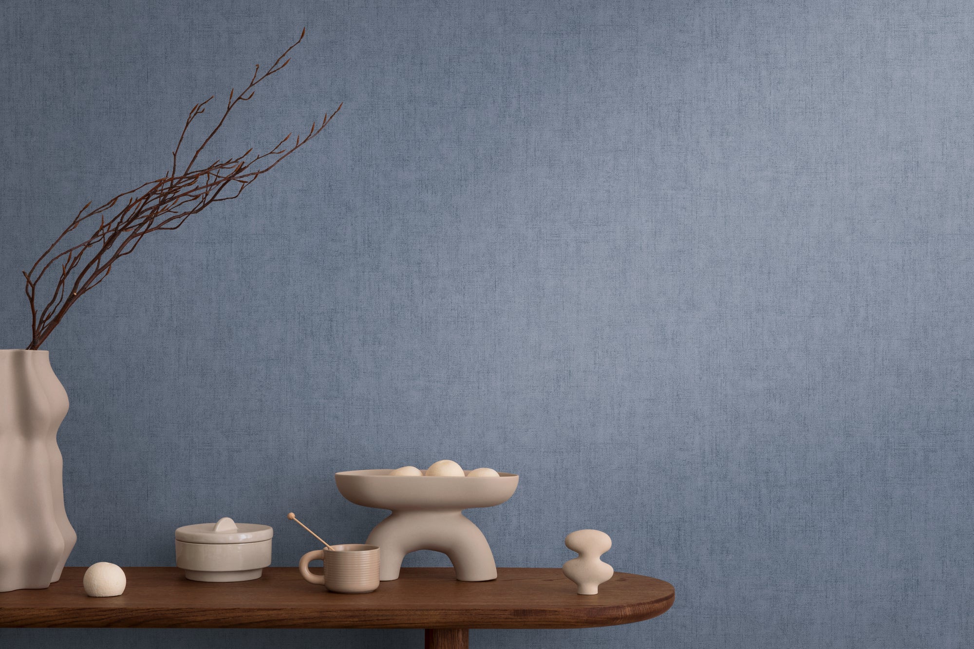 Hochwertige  Tapete aus der Kollektion CosmoLiving in Blau