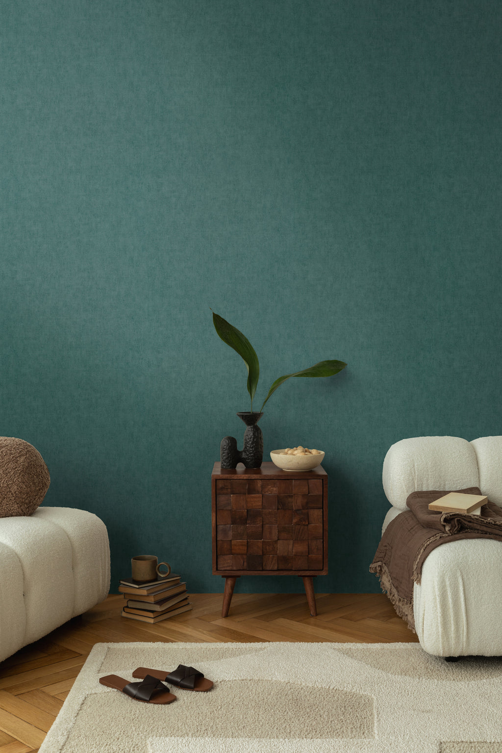 Hochwertige  Tapete aus der Kollektion CosmoLiving in Grün