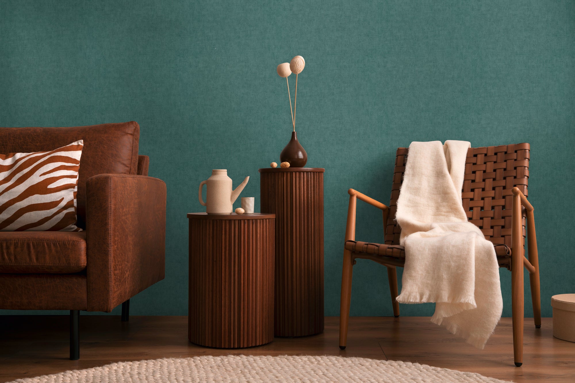 Hochwertige  Tapete aus der Kollektion CosmoLiving in Grün