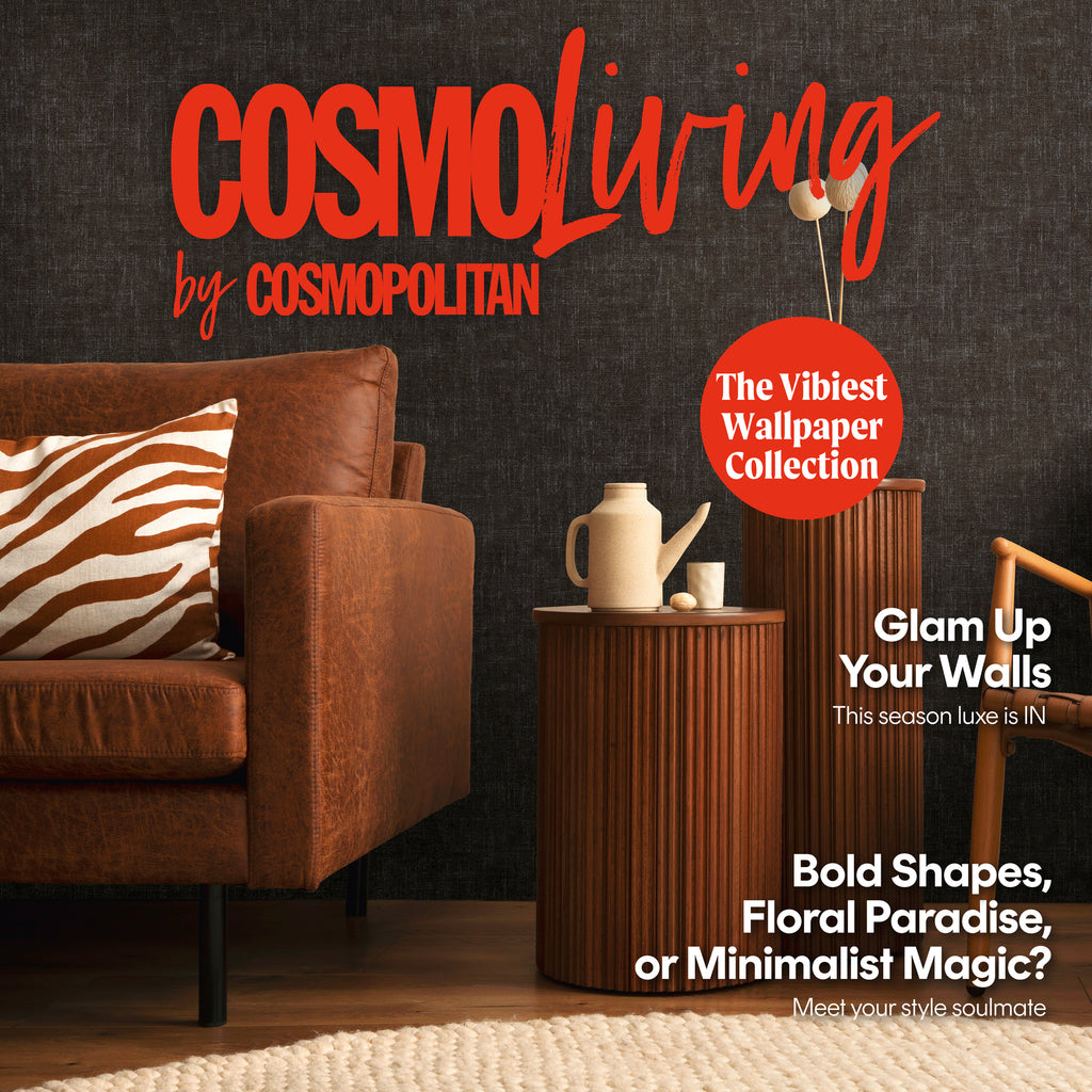High-quality wallpaper from the CosmoLiving collection in black 