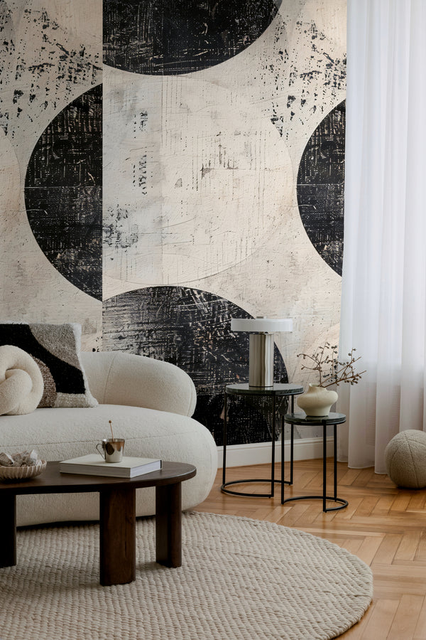 Premium Photo Wallpaper Black Circles