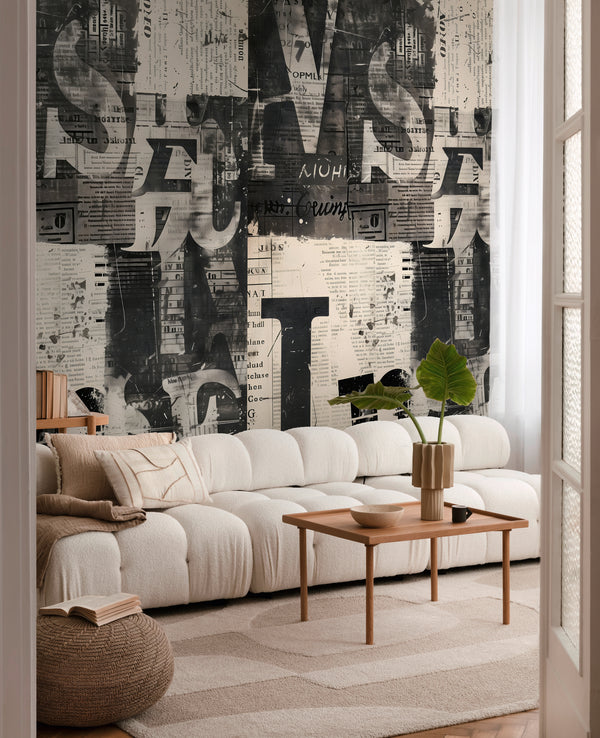 High-Quality Photo Wallpaper Cream Retro-Vintage