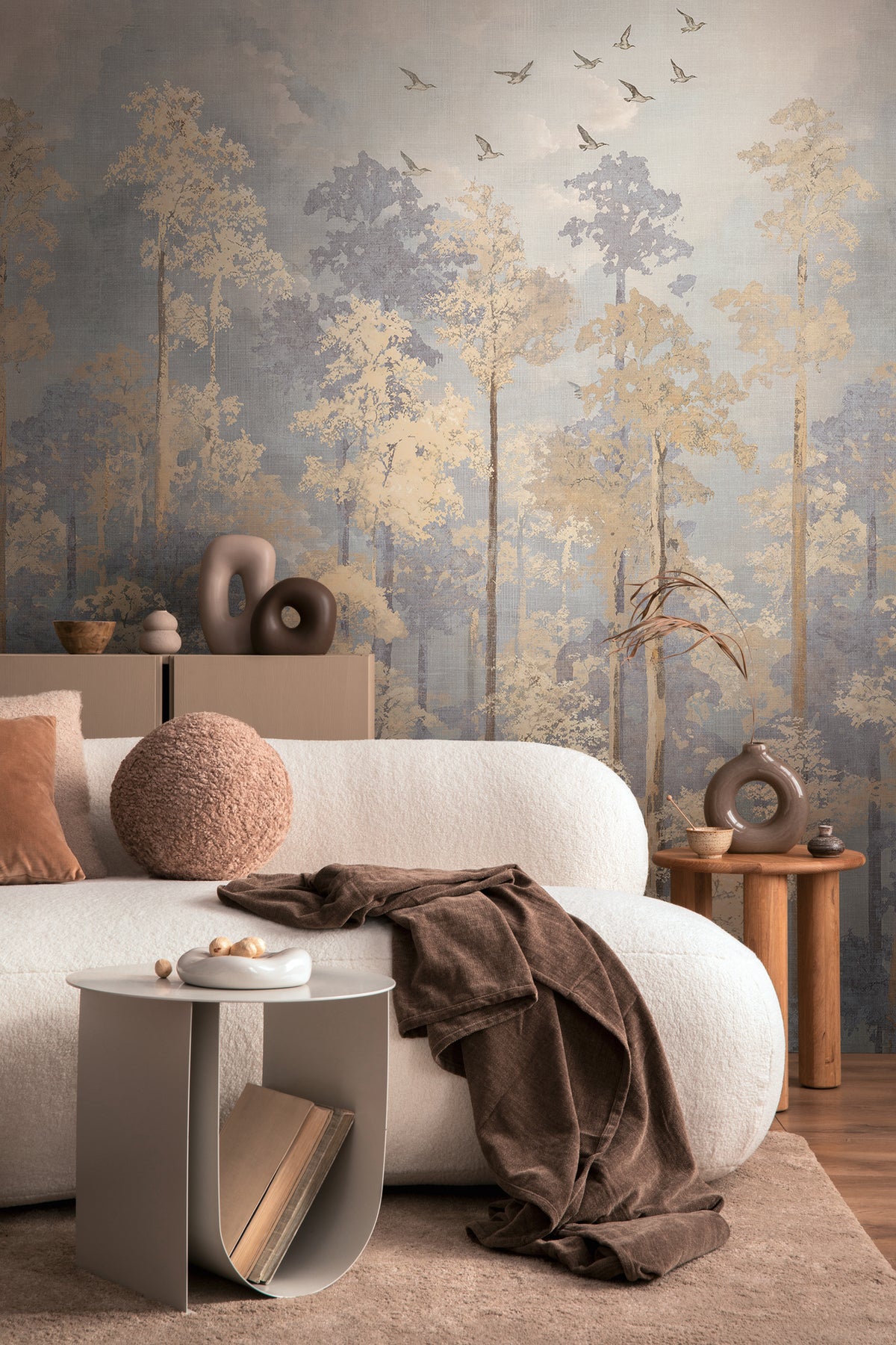 High-Quality Photo Wallpaper Beige Nature