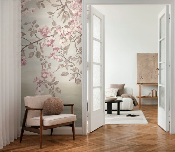 High-Quality Photo Wallpaper Beige Branches