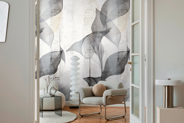 High-Quality Photo Wallpaper Grey Abstract