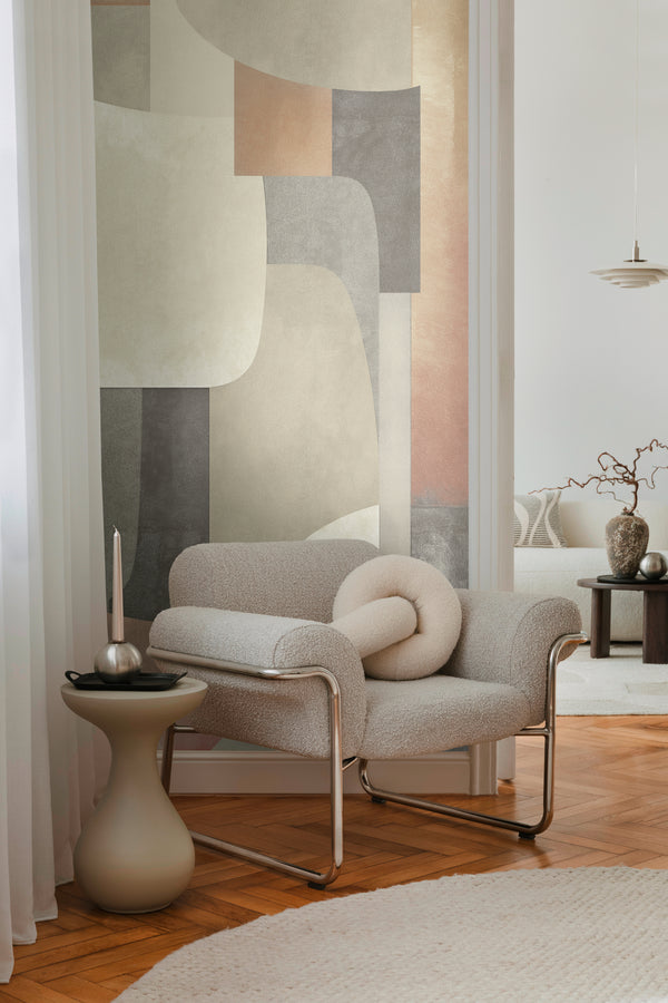High-Quality Photo Wallpaper Beige Abstract