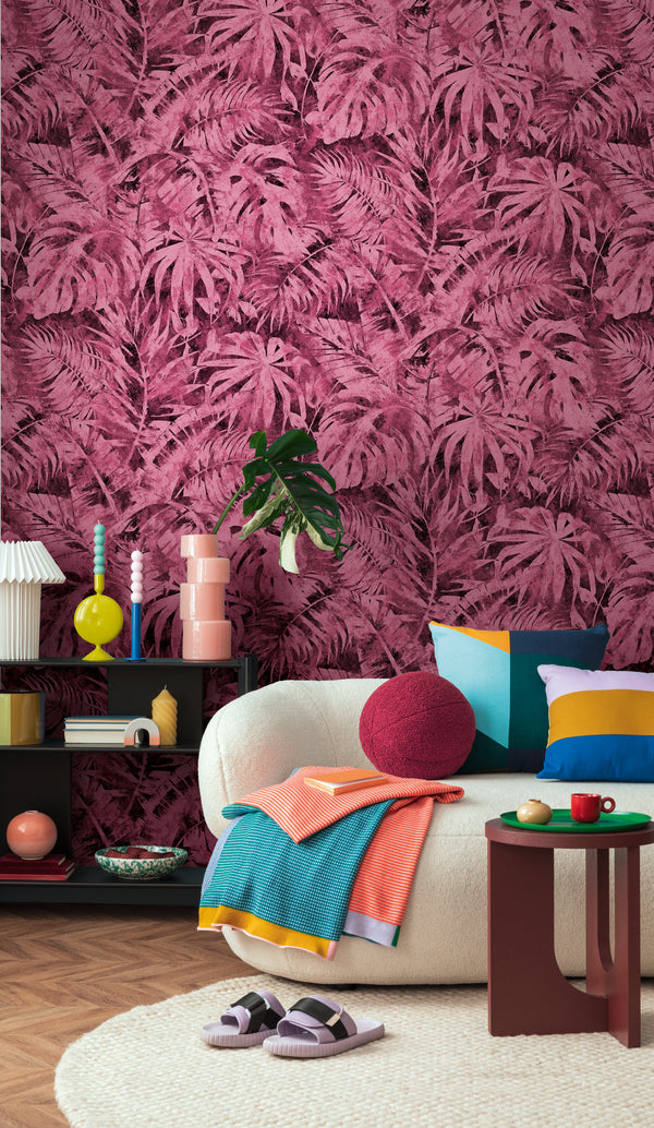 High-Quality Photo Wallpaper Pink Jungle
