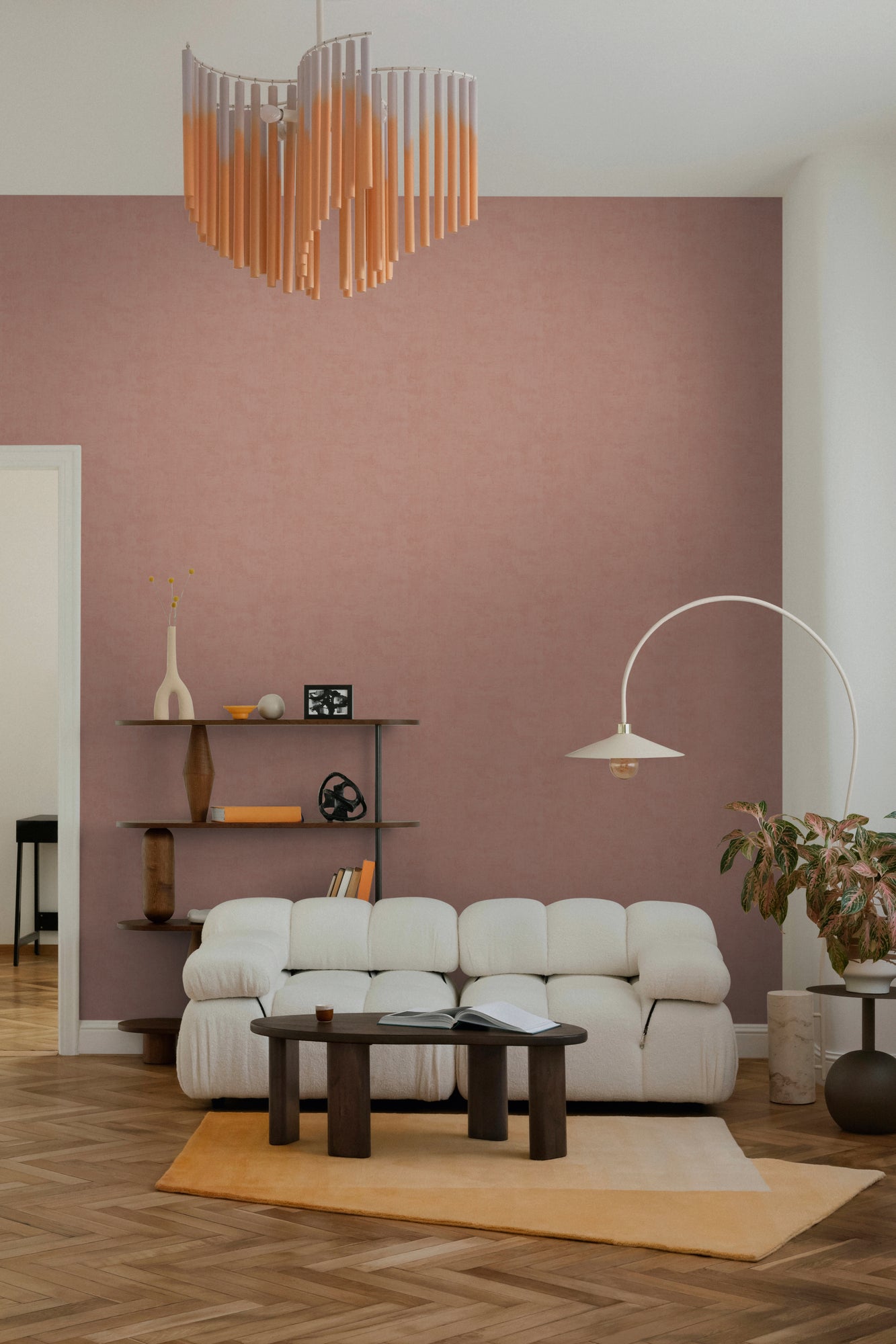 High-quality wallpaper from the Nordic Feeling collection in brown 